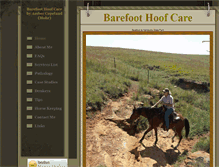 Tablet Screenshot of barefoothooves.net
